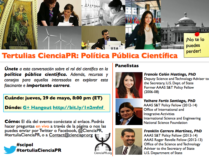 Tertulia CienciaPR: Política Pública Científica
