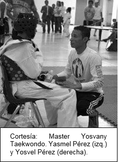 Cortesía: Master Yosvany Taekwondo. Yasmel Pérez (izq.) y Yosvel Pérez (derecha).