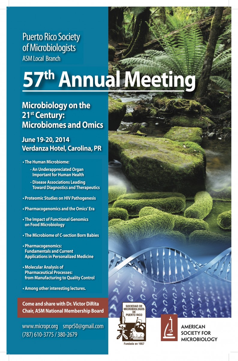 PR Society for Microbiology Meeting Flyer