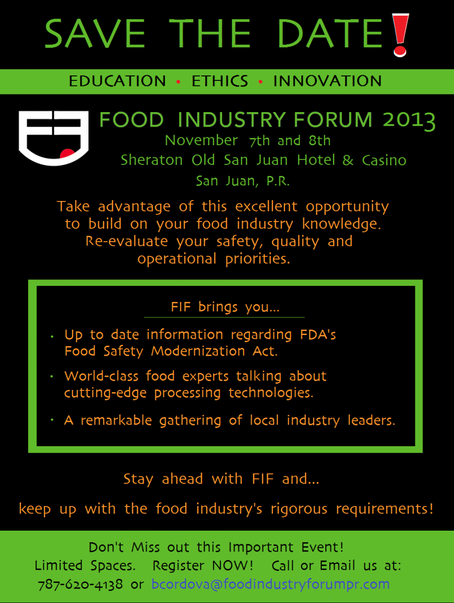Food Industry Forum 2013